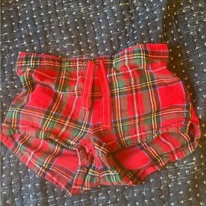 Women's Red Plaid Lounge Shorts